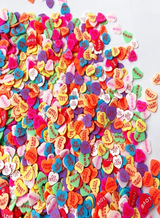 EHOPE Fake Sprinkles Resin Sprinkles Fake Candy Sprinkles Clay Sprinkles Polymer Sprinkles Polymer Clay Slices for Nail Art DIY Crafts Cake Phone Case(40G-Love Heart-47) - Image 4